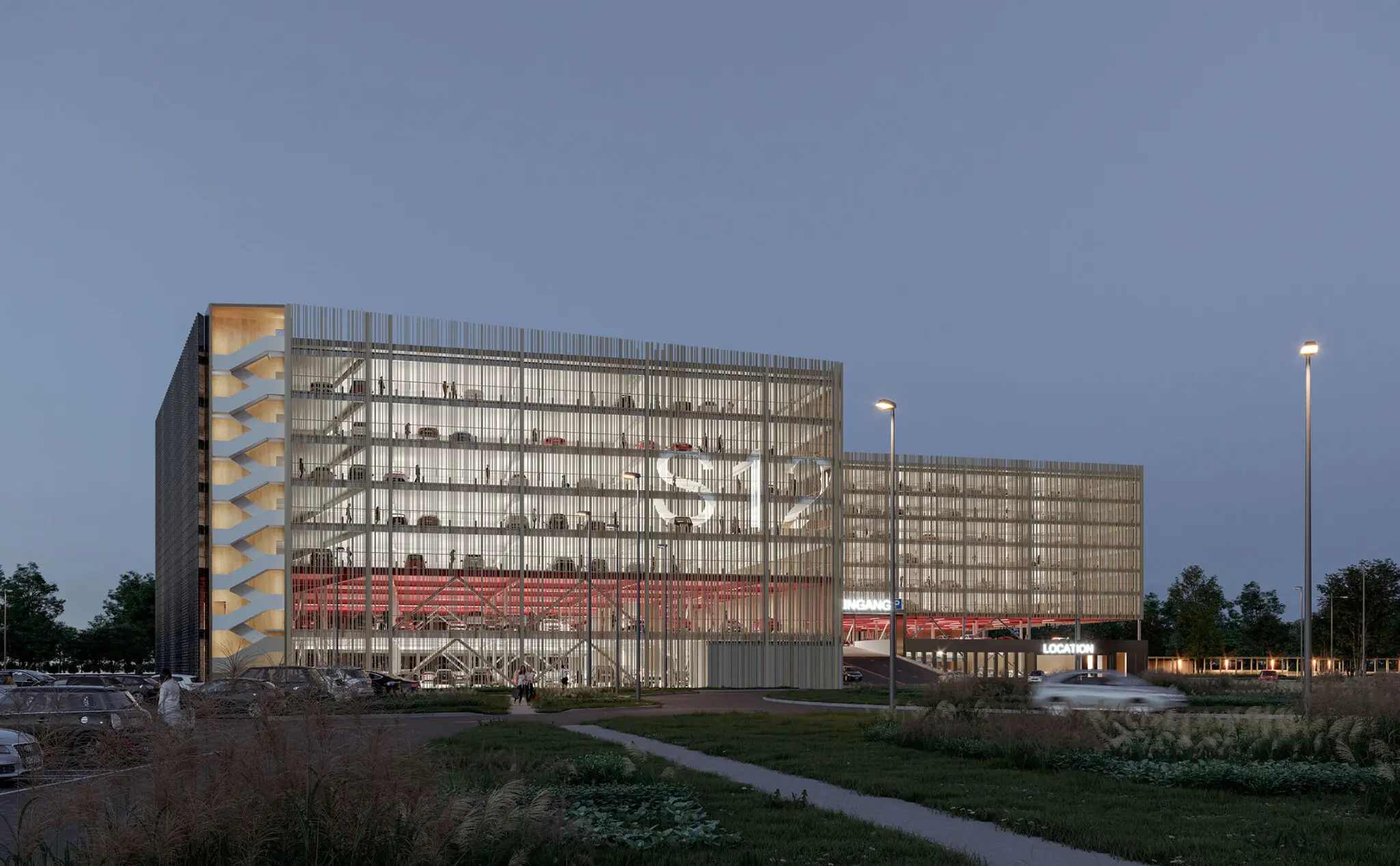 Le parking S12 de l’Euroairport