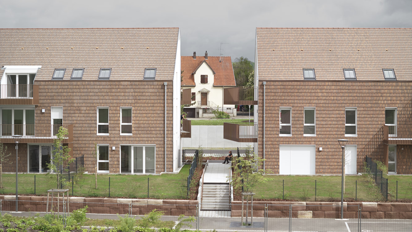 Les logements collectifs sur le site de l’ancienne scierie