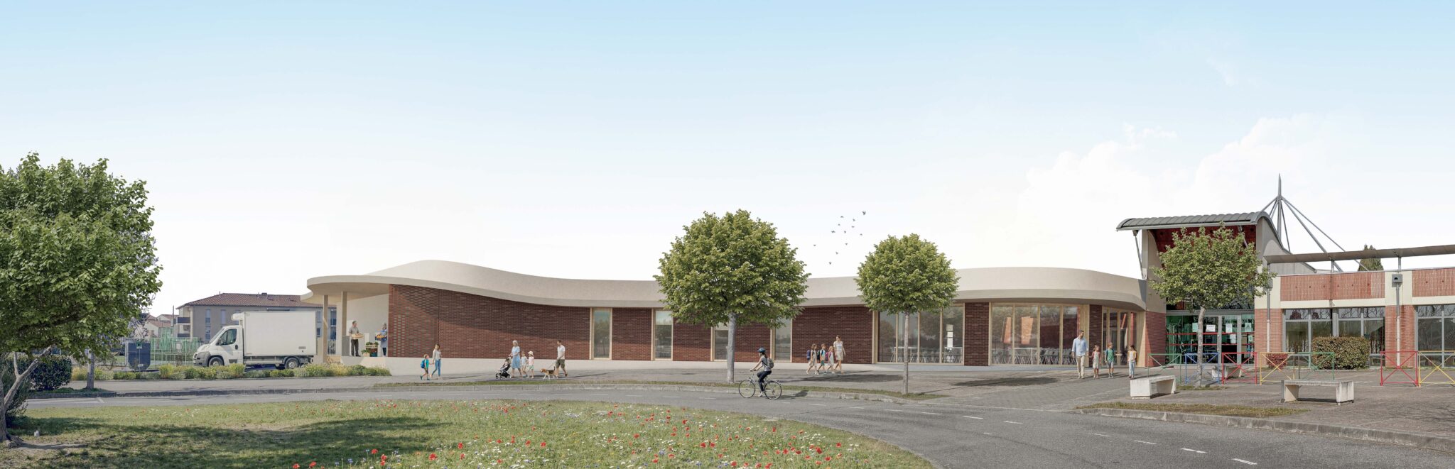 Le restaurant scolaire et la cuisine centrale de l’école Georges Brassens
